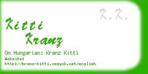 kitti kranz business card